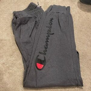 Champion logo joggers Men XL gray